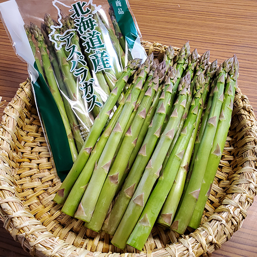 【期間限定5月25日(月)17時まで】北海道の大地が育てた極太アスパラ500g　千葉農園【送料込】
