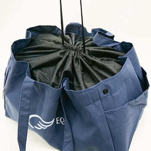 持ち運びに便利！大容量 巾着 保冷バッグ（ベージュ） ベージュ 約240×340×220(mm)