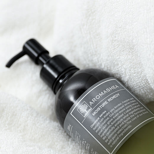 アロマシア モイスチャー　タオルと一緒に