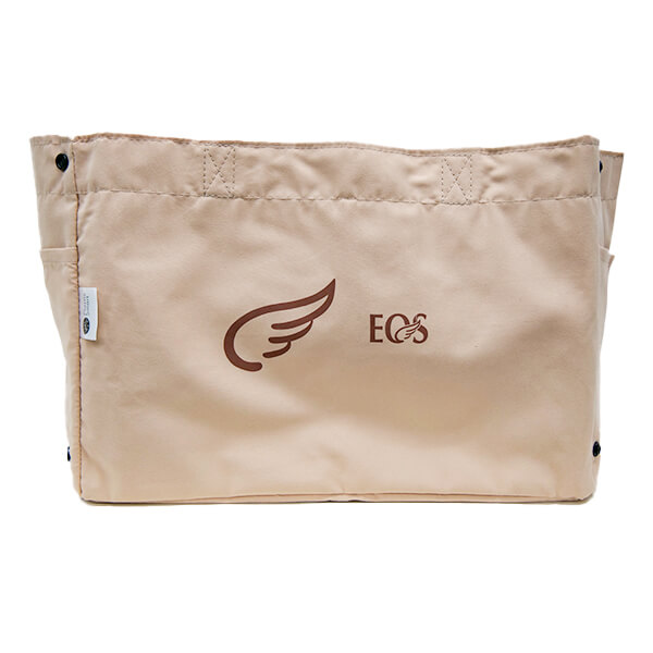 持ち運びに便利！大容量 巾着 保冷バッグ（ベージュ） ベージュ 約240×340×220(mm)