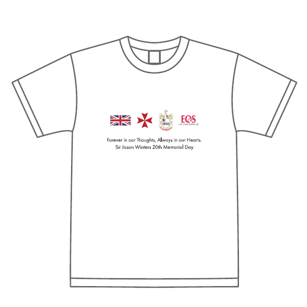 ジェイソン氏メモリアルTシャツ[ホワイト]（Mサイズ）