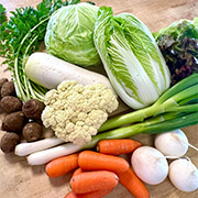 [千葉我孫子産]旬野菜セットSサイズ[6-7品]　ベジLIFE　無農薬　有機肥料　旬の野菜