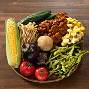 【長野】旬の新鮮野菜おまかせセット［無農薬野菜5～8パック＋きのこ1パック］［野菜のカネマツ］